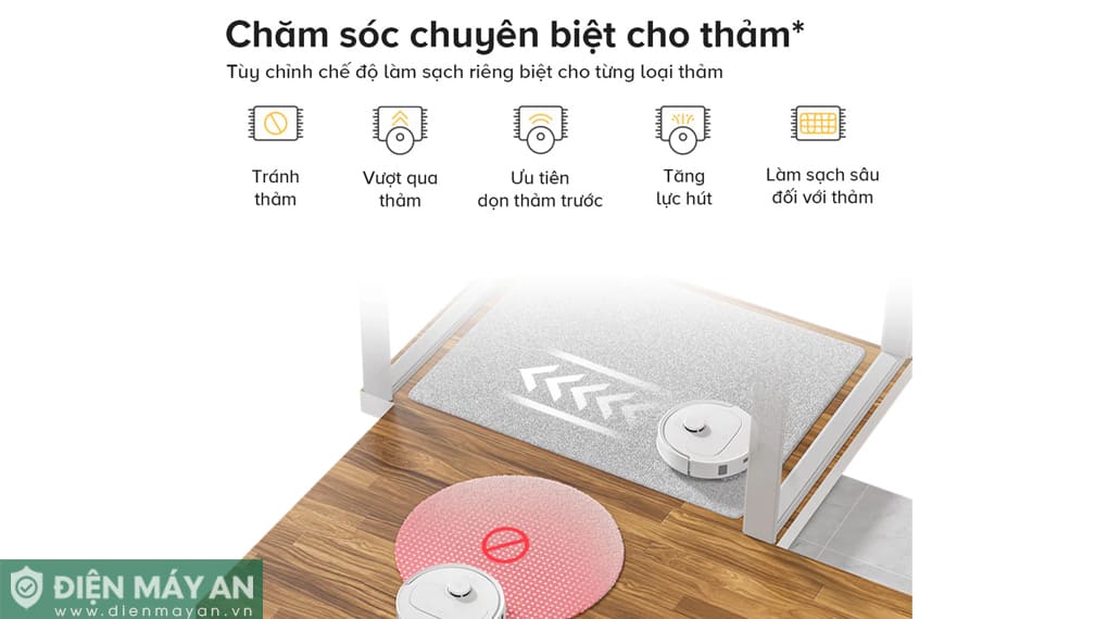 Robot hút bụi lau nhà Roborock Qrevo C Pro - Đen/Trắng